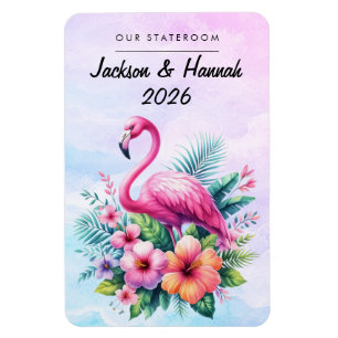 Flamingo-Kreuzfahrtschiff-Kabine-Magnet Magnet
