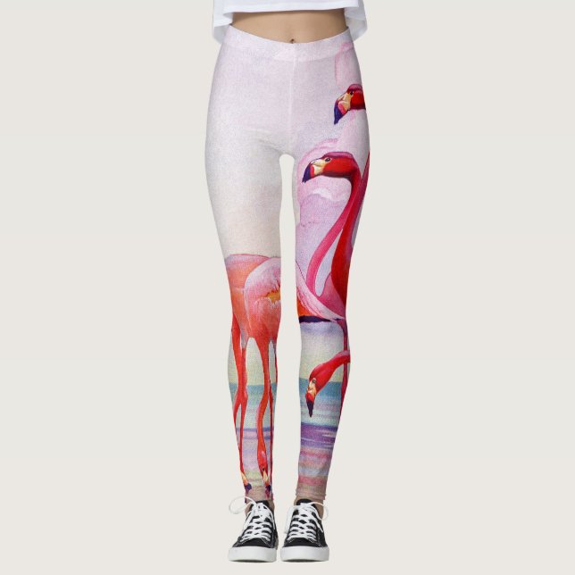 Flamingo-Leggings Leggings (Vorderseite)