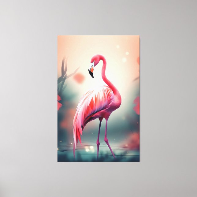 Flamingo Leinwanddruck (Vorderseite)