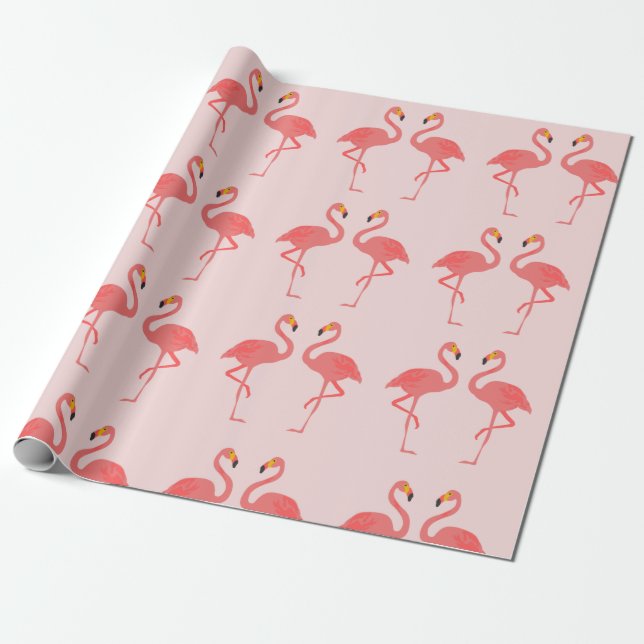 Flamingo-Liebe Geschenkpapier (Ungerollt)