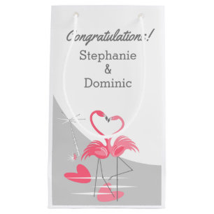 Flamingo Liebe Large Moon Herzlichen Glückwunsch k Kleine Geschenktüte