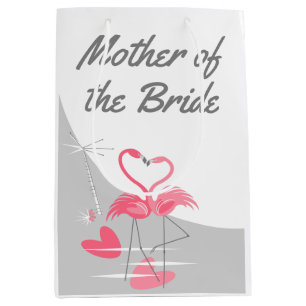 Flamingo Liebe Large Moon Mother of Bride medium Mittlere Geschenktüte