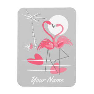 Flamingo Liebe Name flexibler Magnet