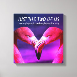 Flamingo | LIEBE | NUR DIE BEIDEN VON UNS | CHRIST Leinwanddruck