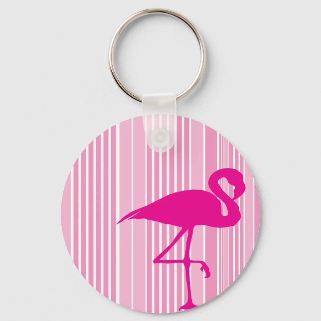 Flamingo-Liebe Schlüsselanhänger (Vorderseite)