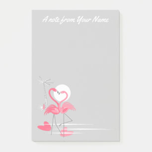 Flamingo Liebe Seitlicher Text Post-it-Notizen ver Post-it Klebezettel