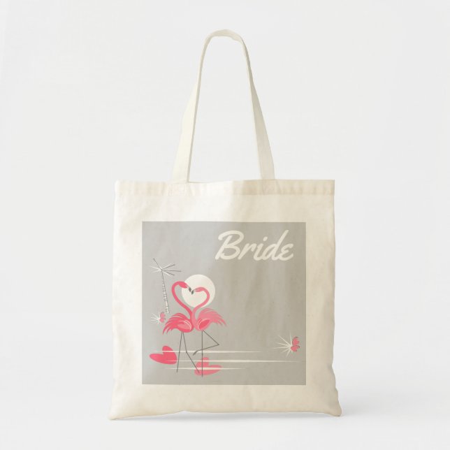 Flamingo Liebe Side Bride Budget Tasche (Vorne)