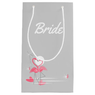 Flamingo Liebe Side Bride klein Kleine Geschenktüte