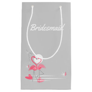 Flamingo Liebe Side Bridesmaid klein Kleine Geschenktüte