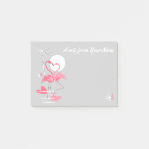 Flamingo-Liebe Slim Text Post-it-Notizen Post-it Klebezettel