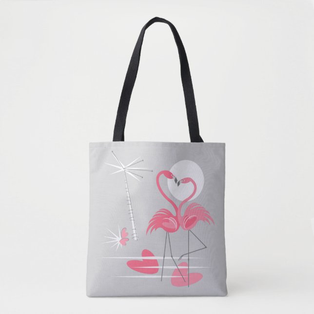 Flamingo-Liebe-Tasche (Vorderseite)