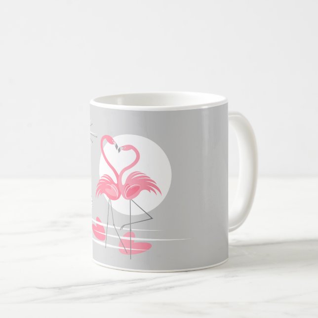 Flamingo Liebe Tasse (VorderseiteRechts)