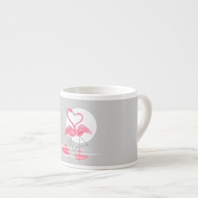 Flamingo Liebe Tasse Espresso (Vorderseite Rechts)