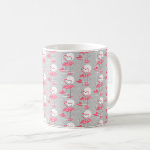 Flamingo Liebe Tiled Tasse