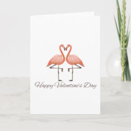 Flamingo Liebe Valentinstag Karte