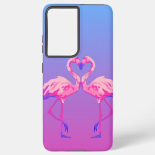 Flamingo-Liebes-Handyhülle Süße Ästhetik für Paa Samsung Galaxy Hülle