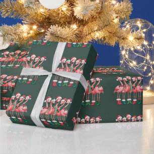 Flamingo Liebhaber Geschenk Weihnachten Fröhliche Geschenkpapier