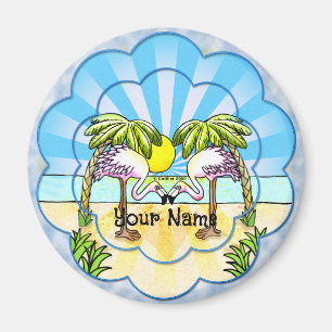 Flamingo Liebhaber Magnet