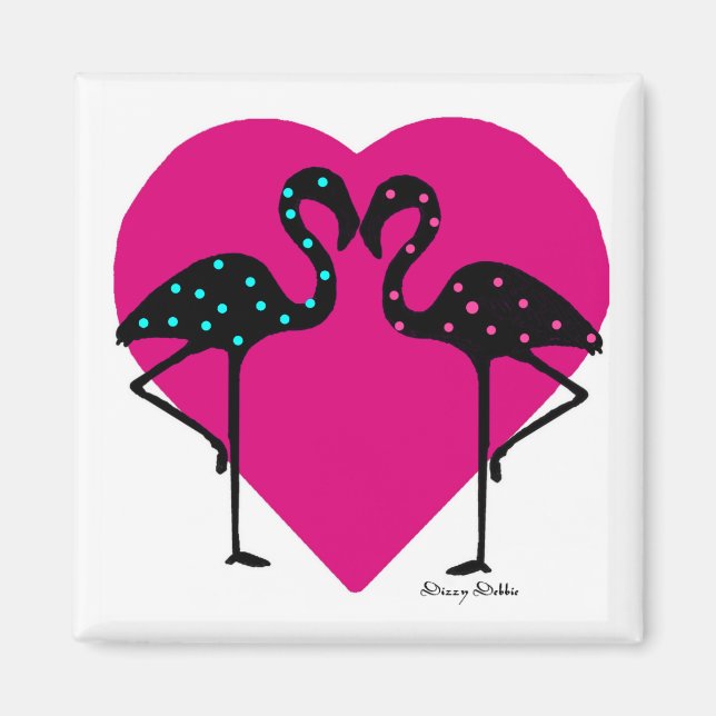 Flamingo liebt Magnet (Vorne)