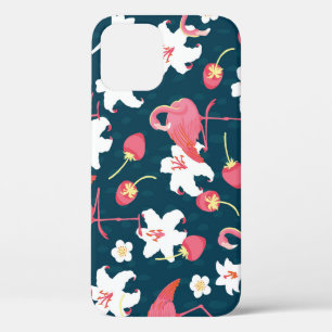 Flamingo-Lilien: Tropisches Vintage-Design. Case-Mate iPhone Hülle