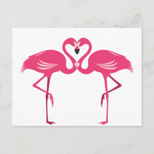Flamingo Love Postkarte