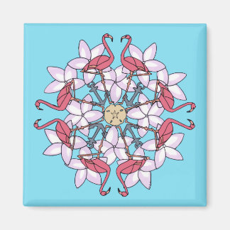 Flamingo Mandala — Magnet