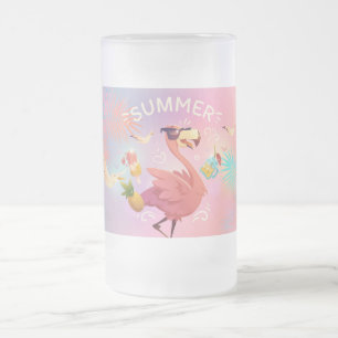 Flamingo Mattglas Bierglas