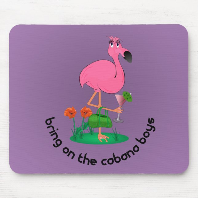 Flamingo-Mausunterlage Mousepad (Vorne)