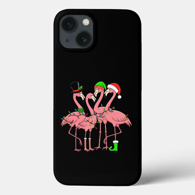 Flamingo Merry Christmas Funny Flamingo Lover Gesc Case-Mate iPhone Hülle (Rückseite)