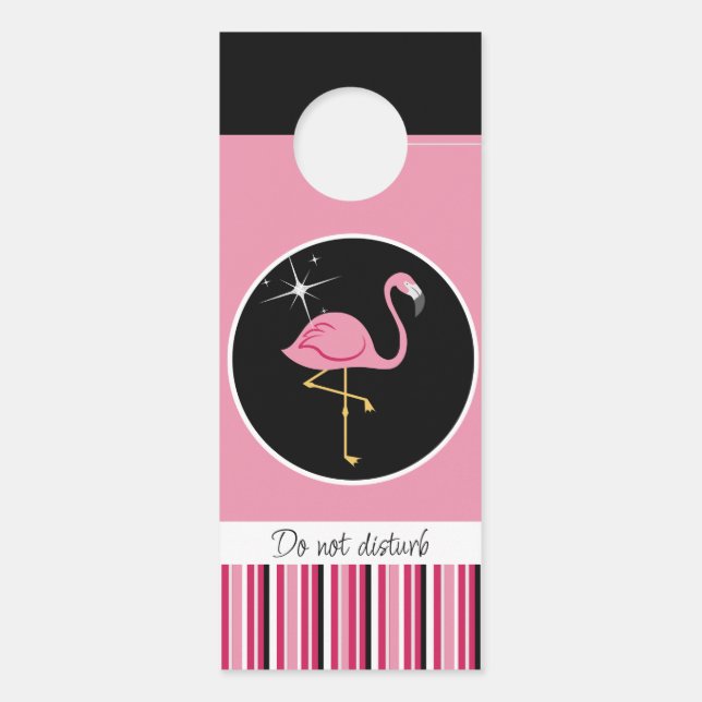 Flamingo Message Door Hanger Türanhänger (Rückseite)