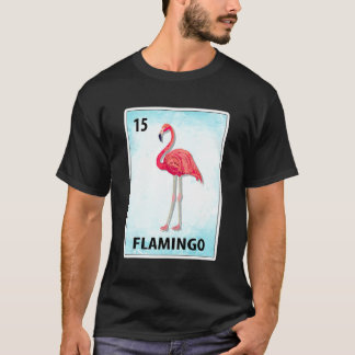 Flamingo Mexican Bird Cards T-Shirt