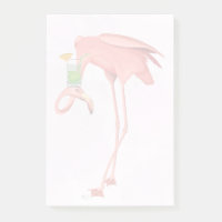 Flamingo mit Cocktail