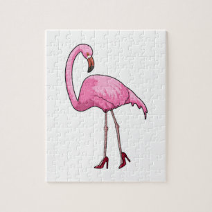 Flamingo mit hohen Absätzen Puzzle