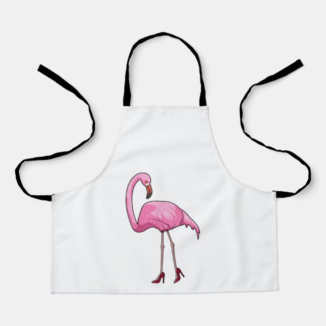 Flamingo mit hohen Absätzen Schürze (Vorderseite)