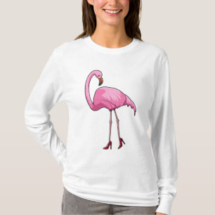 Flamingo mit hohen Absätzen T-Shirt