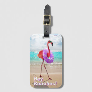 Flamingo mit innerer Tube Gepäckanhänger