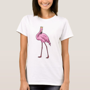 Flamingo mit Krone T-Shirt