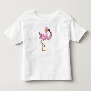 Flamingo mit Lipstick Kleinkind T-shirt