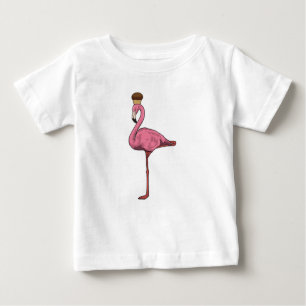 Flamingo mit Muffin Baby T-shirt