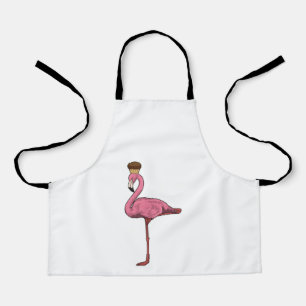 Flamingo mit Muffin Schürze