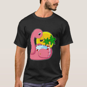 Flamingo mit Pool T-Shirt