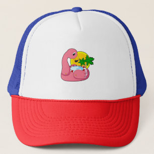 Flamingo mit Pool Truckerkappe