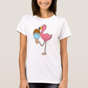 Flamingo mit Popsicle T-Shirt