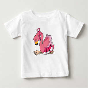 Flamingo mit Ribbon Baby T-shirt