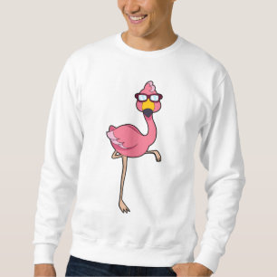 Flamingo mit Sonnenbrille Sweatshirt