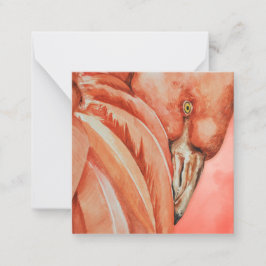 Flamingo Mitteilungskarte