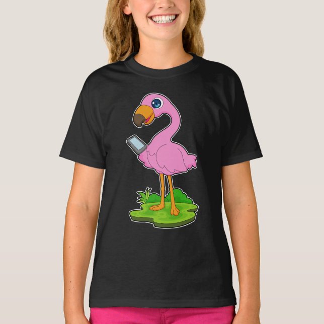 Flamingo Mobile T-Shirt (Vorderseite)