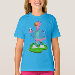 Flamingo Mobiltelefon T-Shirt