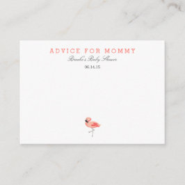 Flamingo Mommy Advice Cards Hinweiskarte