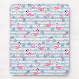 Flamingo Mousepad - Rosa & Blau